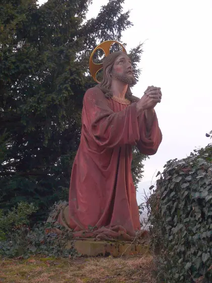 Christus betet kniend zum Vater