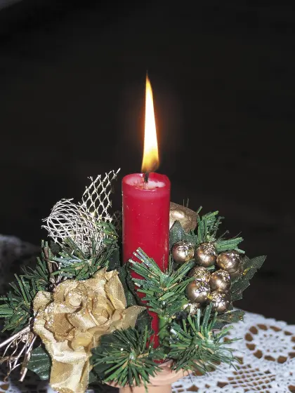 Kerze im Advent