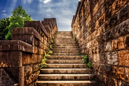 Treppe im Mauerwerk