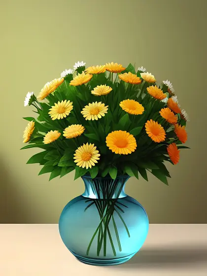 Gemalter Blumenstrauß