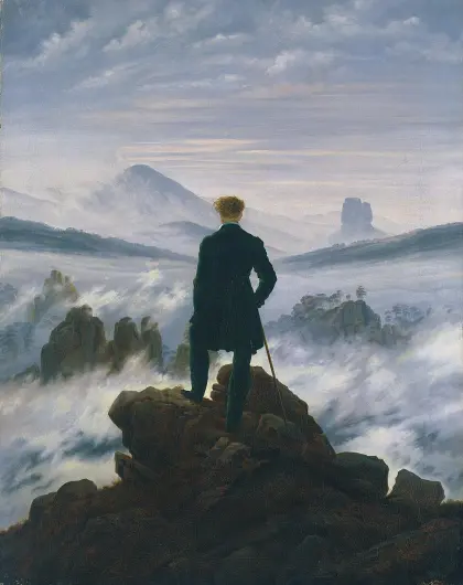 Wanderer über dem Nebelmeer