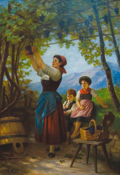 Weinlese um 1905
