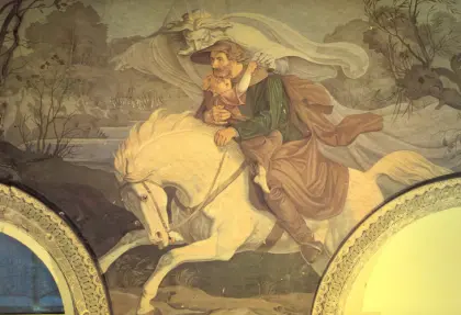 Fresko zur Balade Erlkönig von Goethe