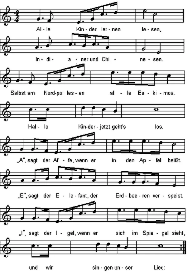 Noten: Alle Kinder lernen lesen