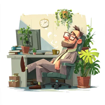 Entspannung im Büro